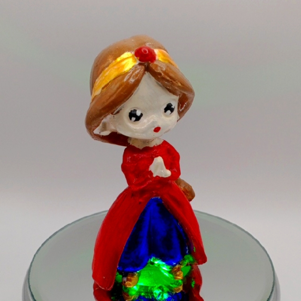 NEW Hand Made 💕 Charming Princess Figurine - Red and Blue